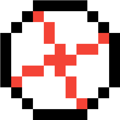 Pixelated Peppermint Icon PNG Image