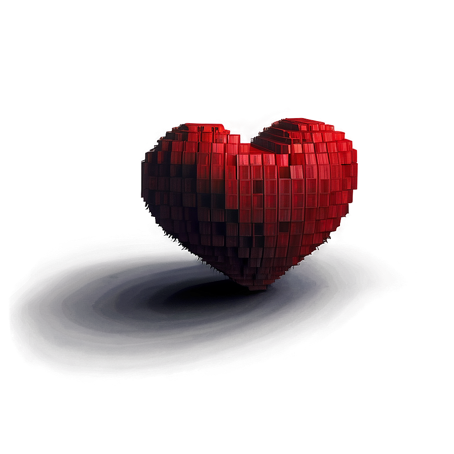 Pixelated Red Heart Png 05242024 PNG Image