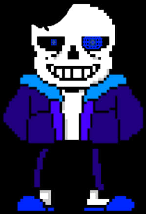 Pixelated_ Sans_ Character PNG Image