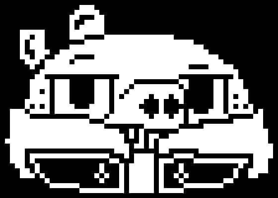 Pixelated_ Skull_and_ Crossbones PNG Image