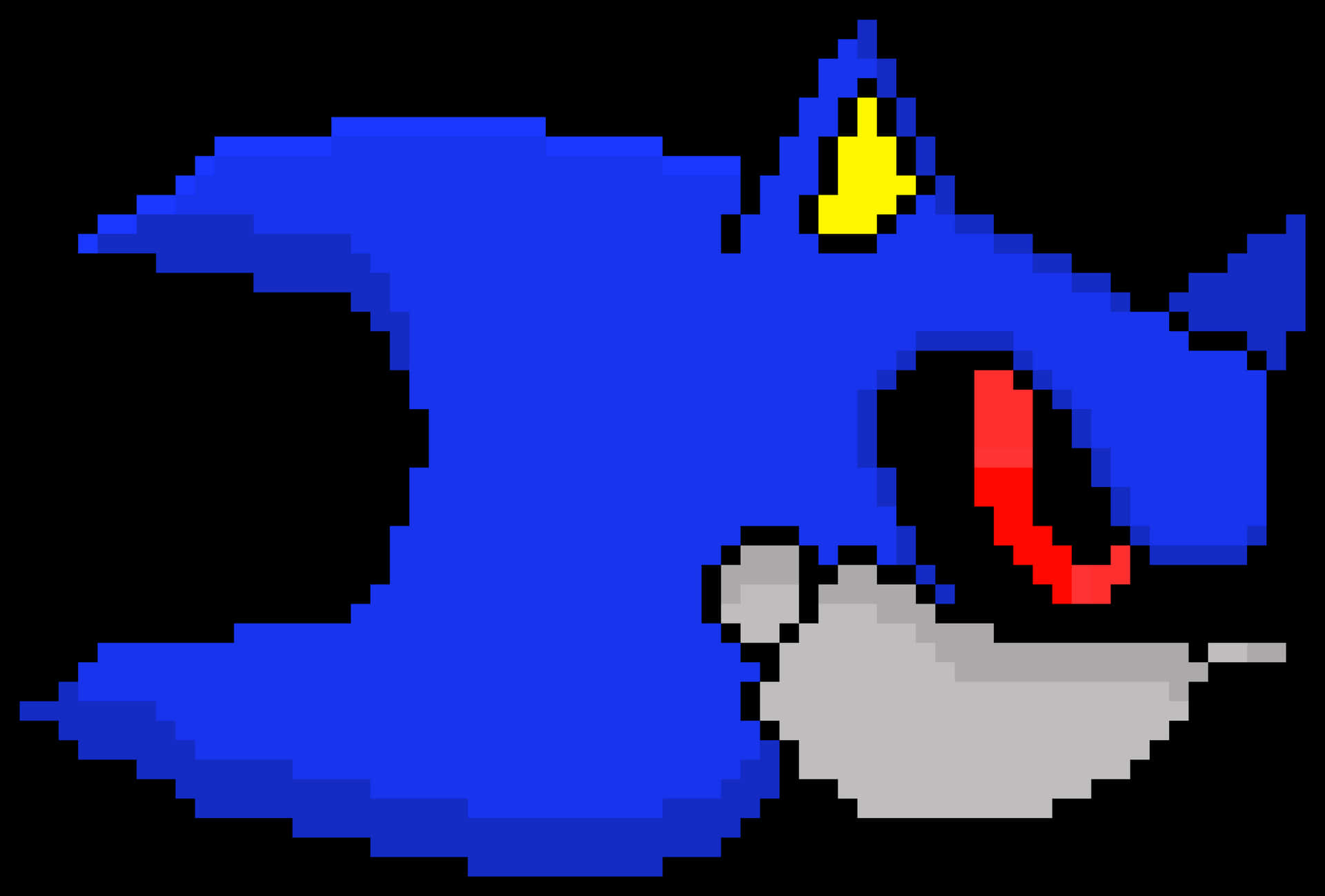 Pixelated Sonic The Hedgehog PNG Image