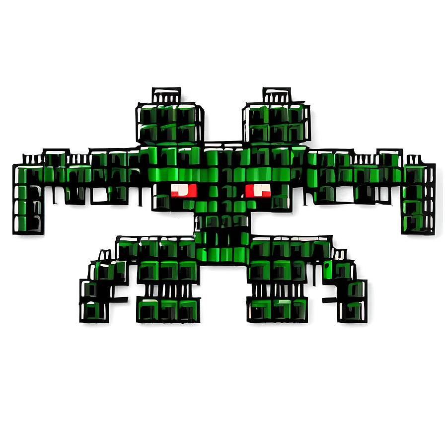 Pixelated Space Invader Png Kly PNG Image