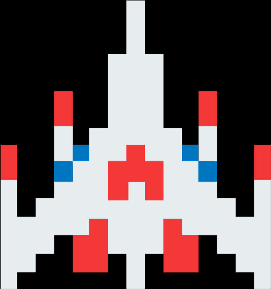 Pixelated_ Space_ Shuttle_ Graphic PNG Image