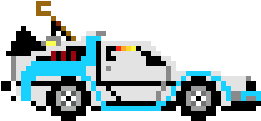 Pixelated Tow Truck PNG Image