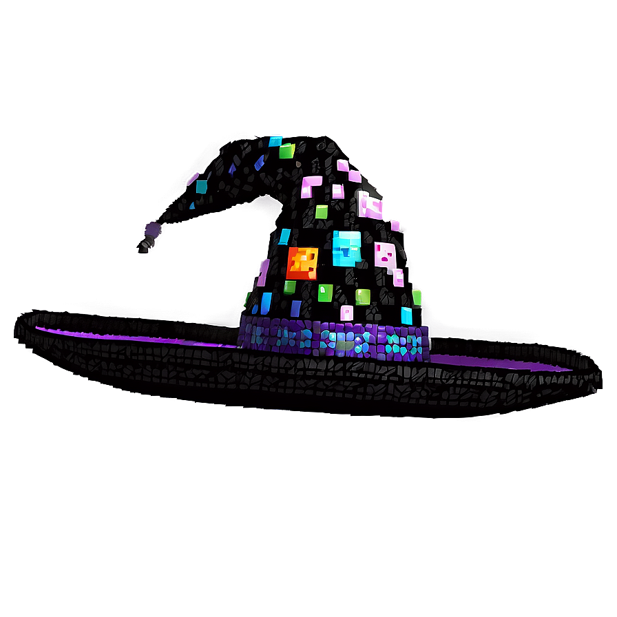 Pixelated Wizard Hat Png Eor42 PNG Image