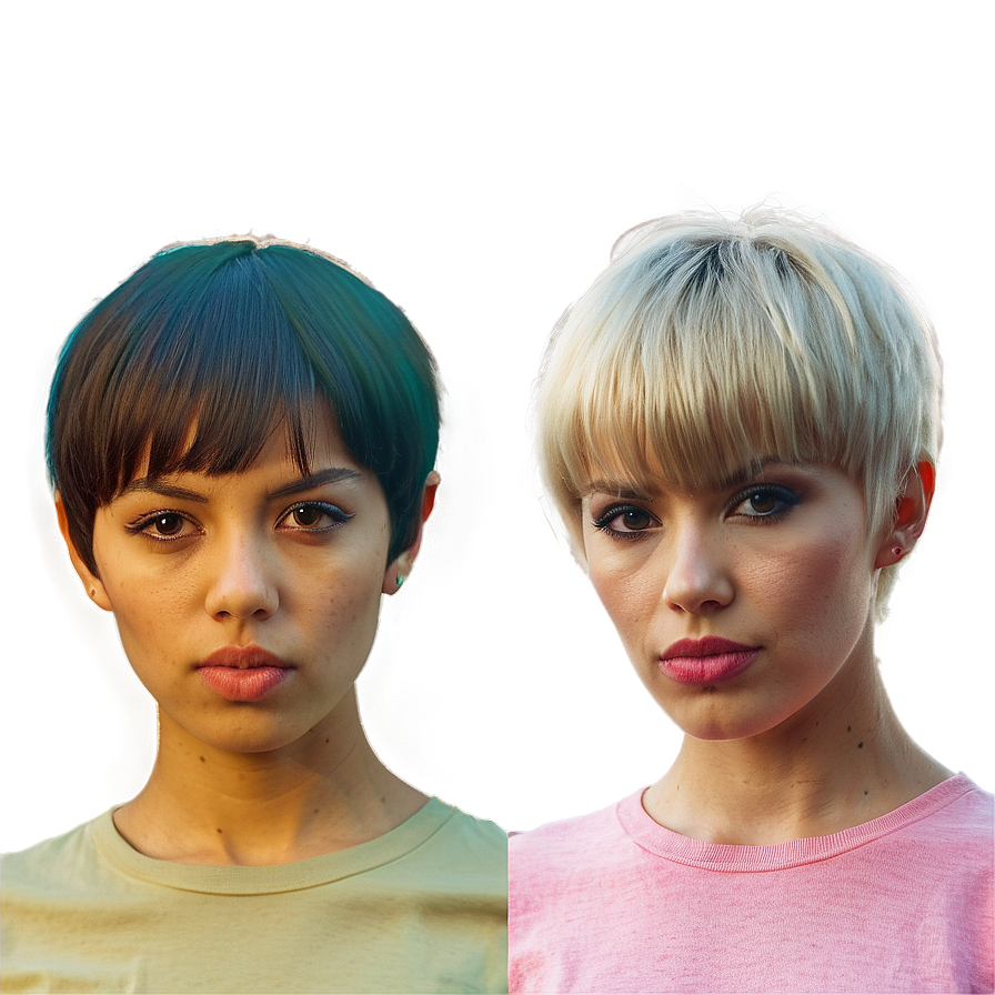 Pixie Cut With Bangs Png 42 PNG Image