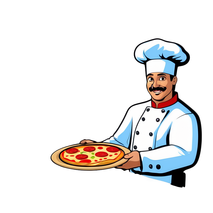 Pizza Chef Vector Illustration Png Npw PNG Image