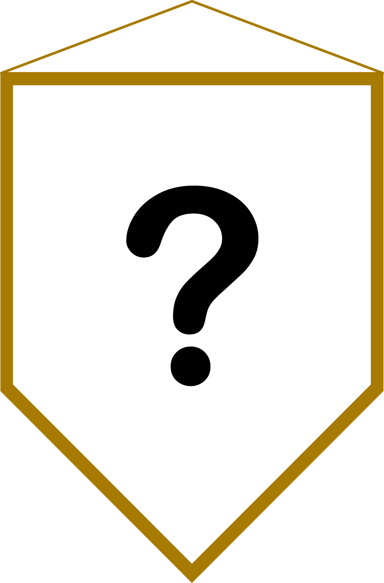 Placeholder Question Mark Banner PNG Image