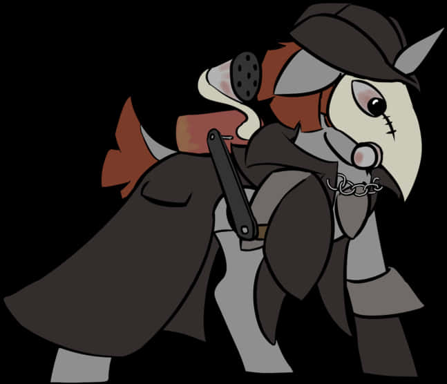 Plague Doctor Cartoon Character PNG Image