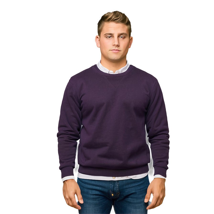 Plain Crewneck Jumper Png 21 PNG Image