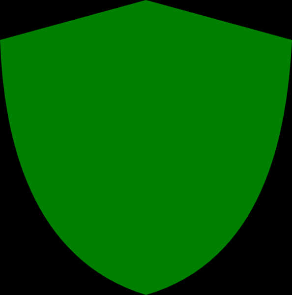 Plain Green Shield Vector PNG Image