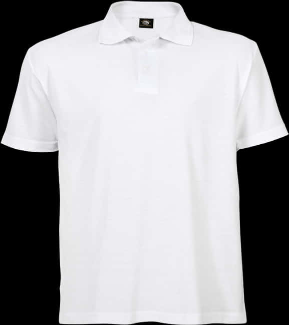 Plain White Polo Shirt PNG Image