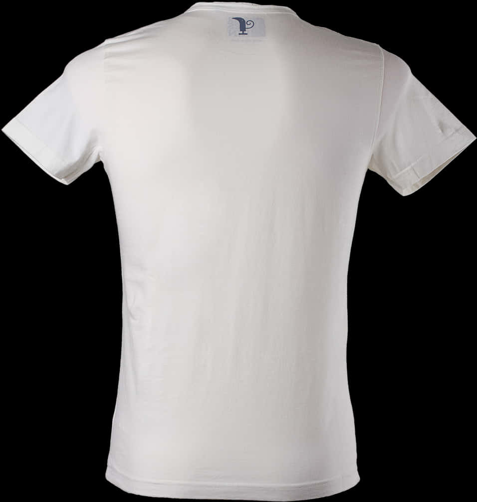 Plain White Shirt Back View PNG Image