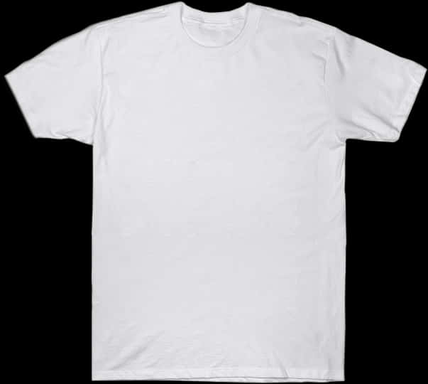 Plain White T Shirt Black Background PNG Image