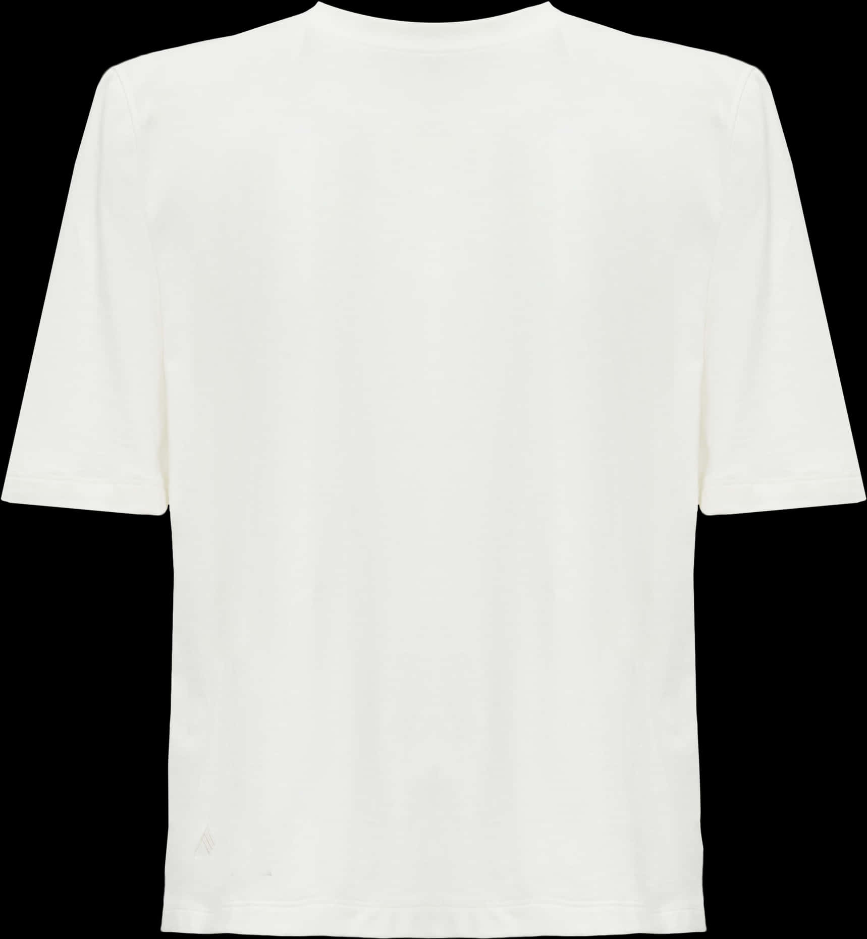 Plain White T Shirt Front View PNG Image