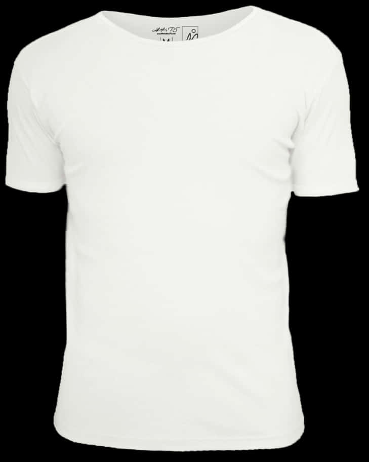 Plain White T Shirt Product Display PNG Image