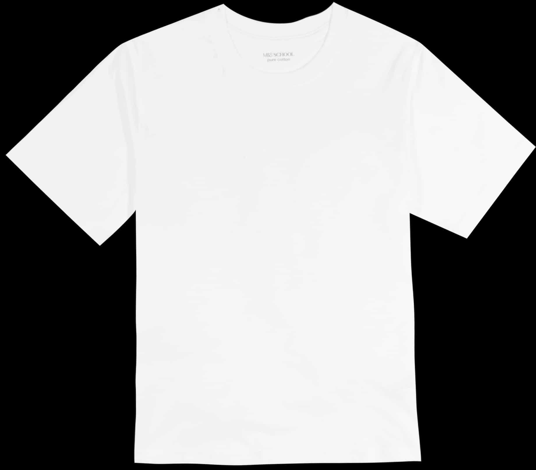 Plain White T Shirt Product Image PNG Image