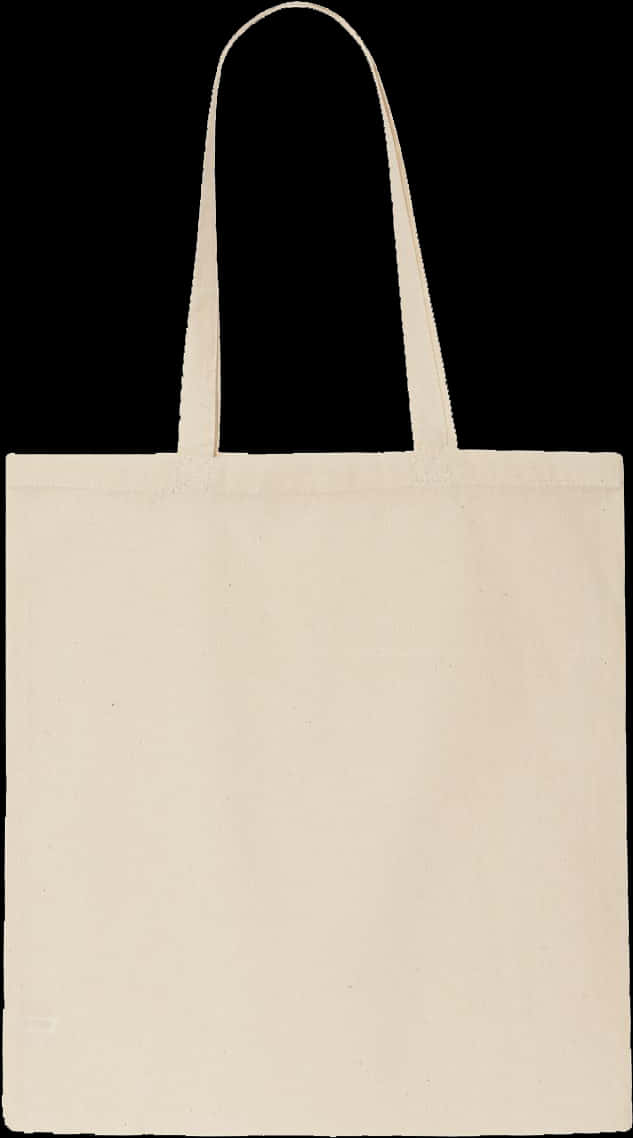 Plain White Tote Bag Black Background PNG Image