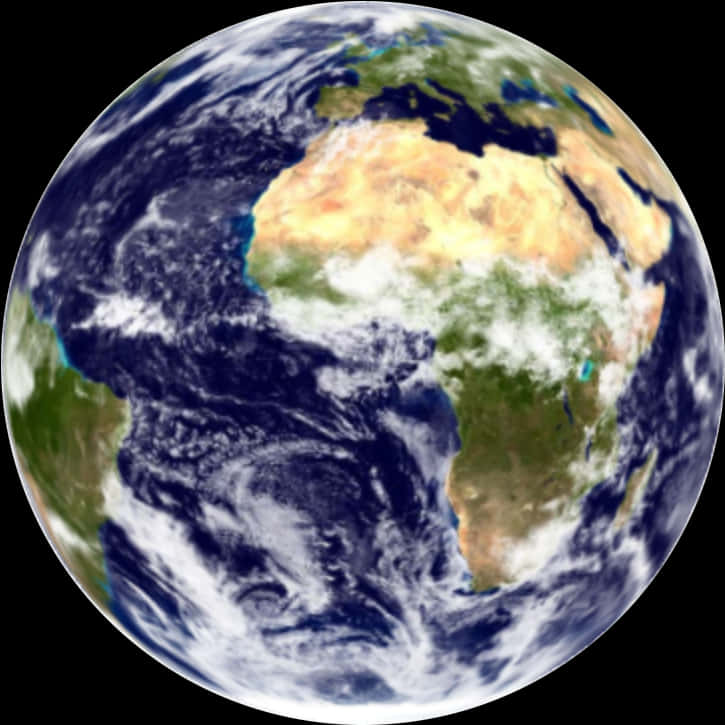 Planet_ Earth_ From_ Space_ Viewing_ Africa PNG Image