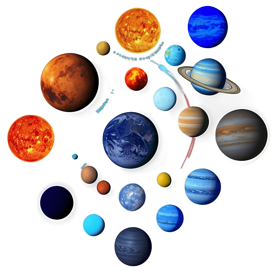 Planets Of Solar System Png Tra12 PNG Image