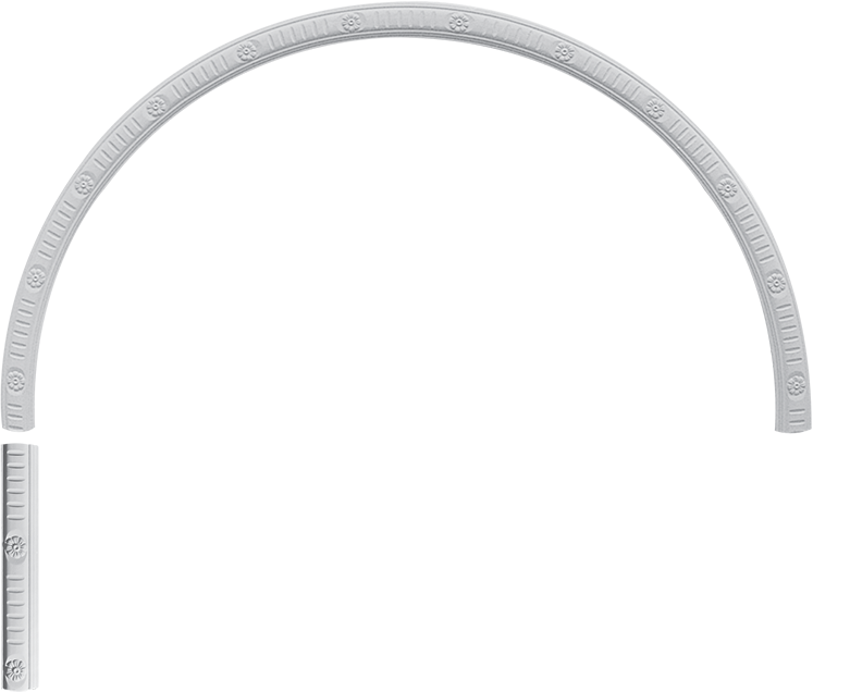 Plaster Rose Arch Dimensions PNG Image