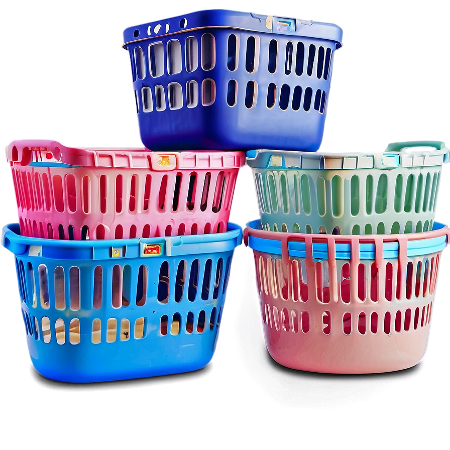 Plastic Laundry Basket With Handles Png Ynb PNG Image