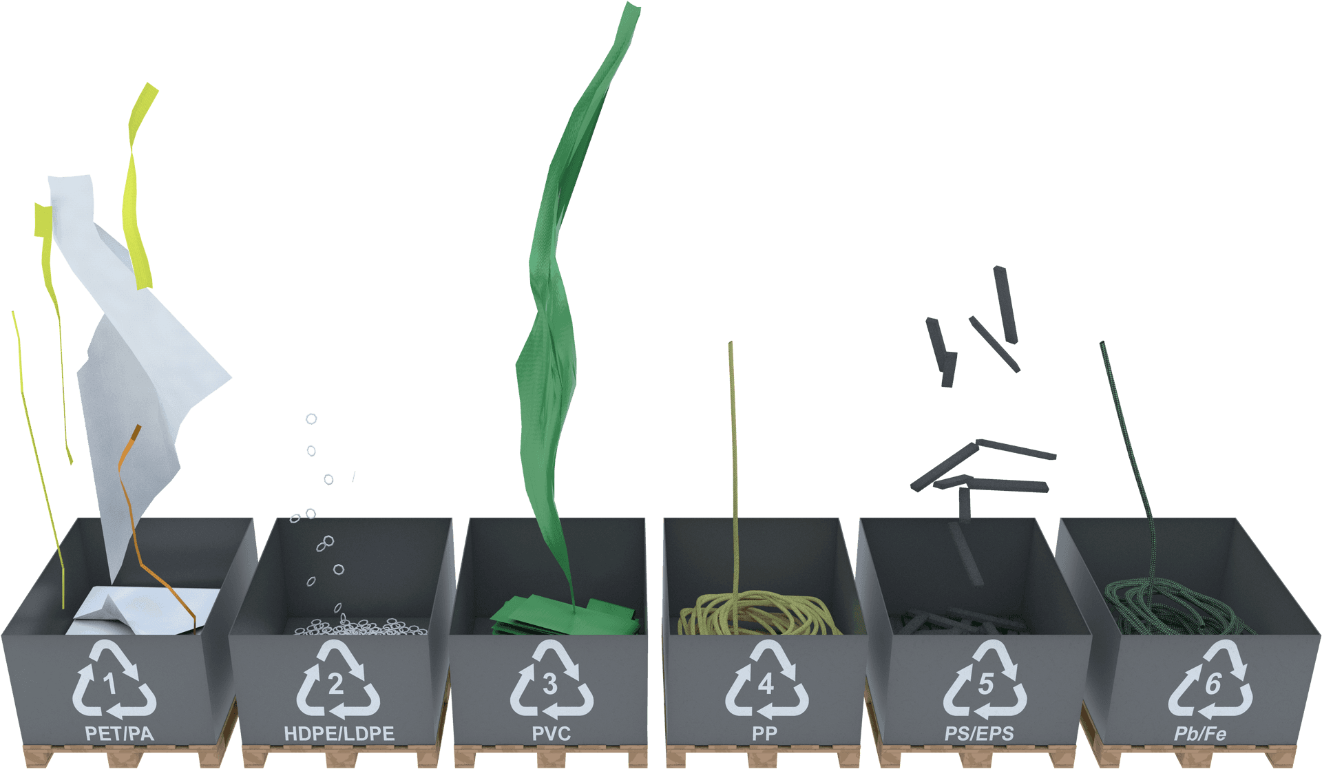 Plastic Recycling Categories Illustration PNG Image