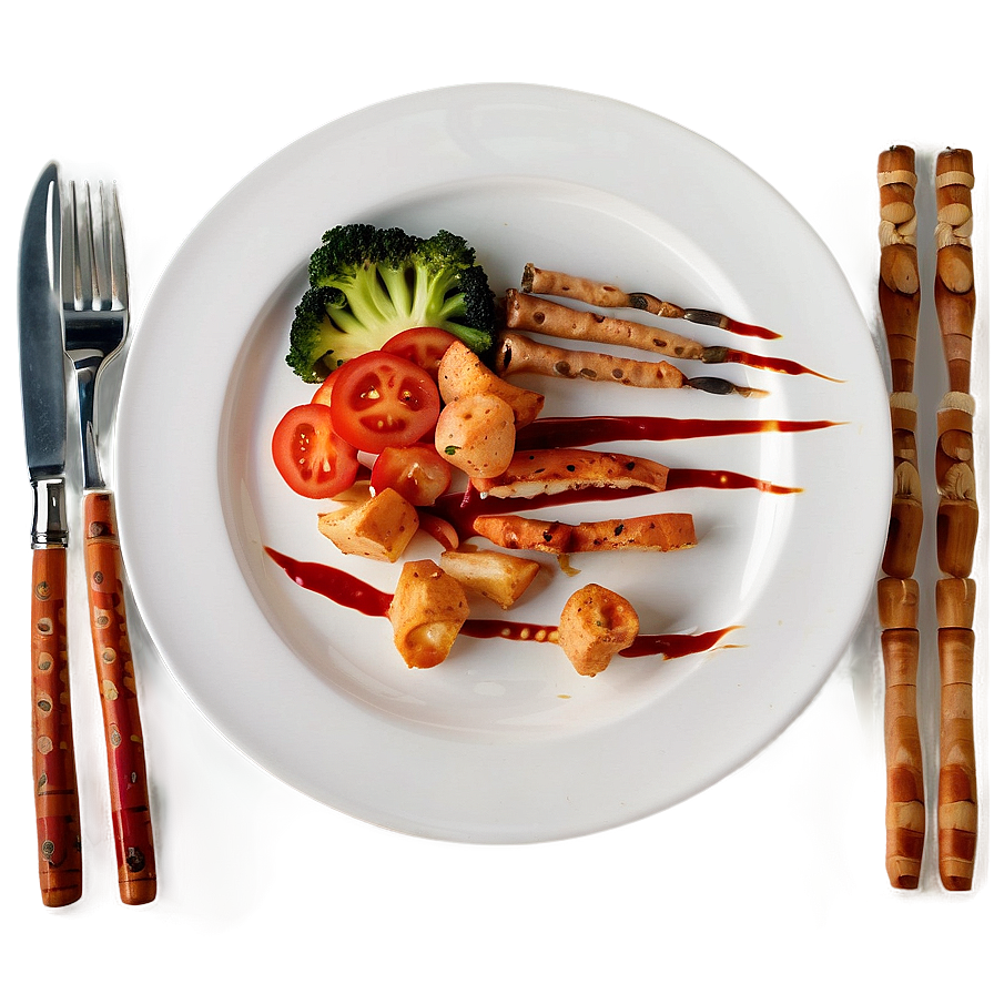 Plate Of Food For Dinner Png Dqj PNG Image