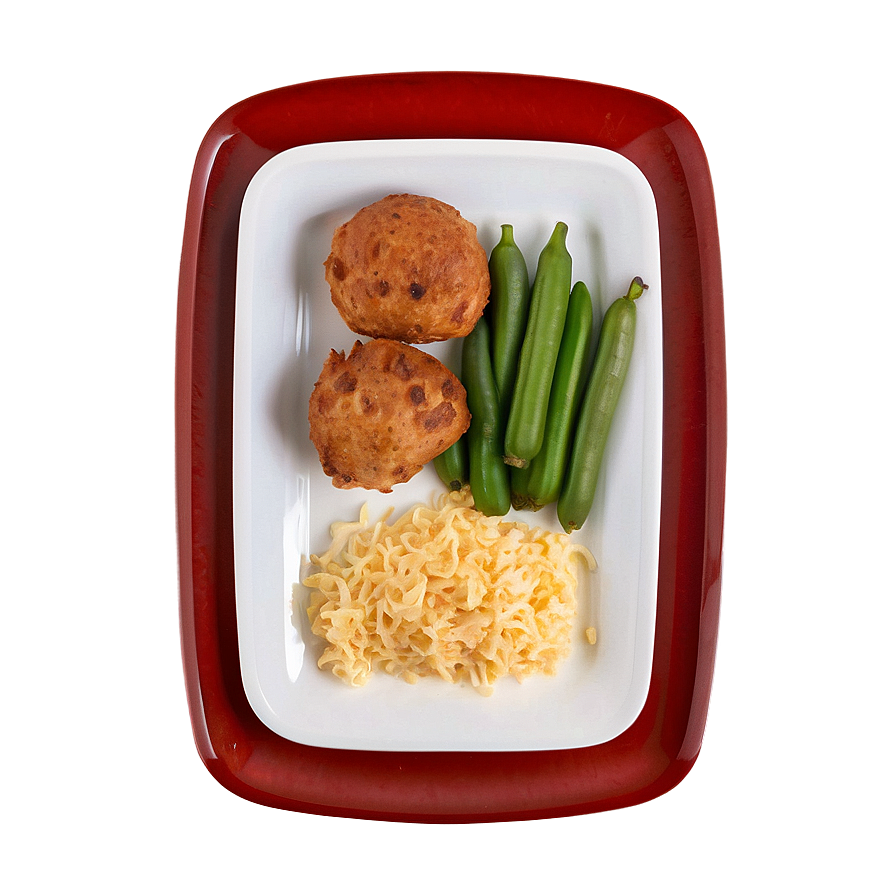 Plate Of Food Top View Png Oib PNG Image