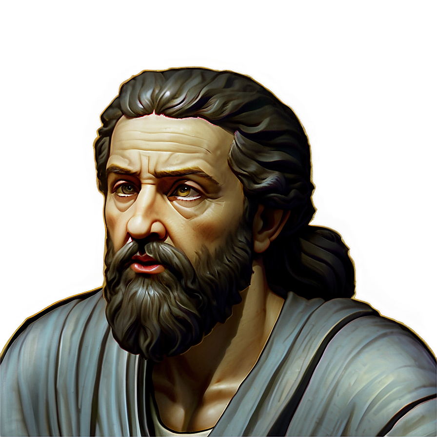 Plato Portrait Art Png 06262024 PNG Image