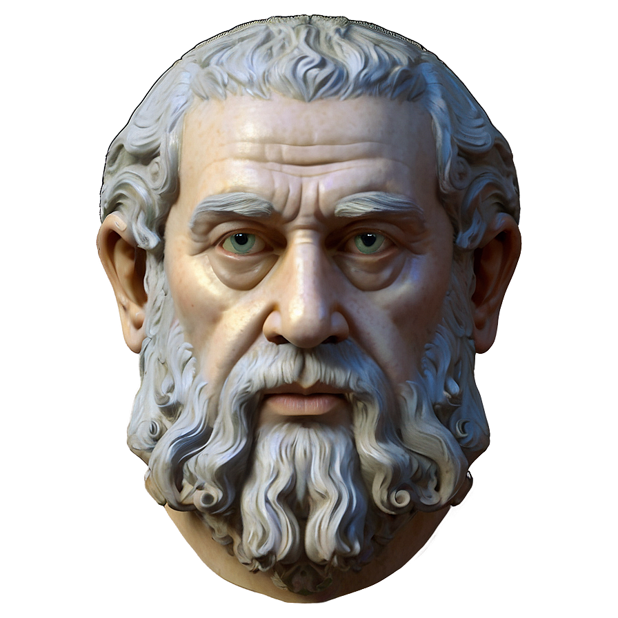 Plato Portrait Art Png Wlt3 PNG Image