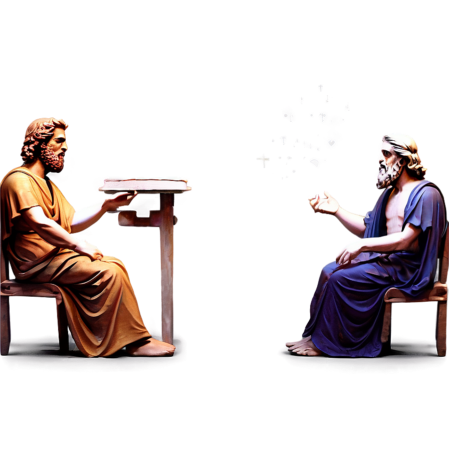 Plato's Phaedo Dialogue Scene Png 55 PNG Image