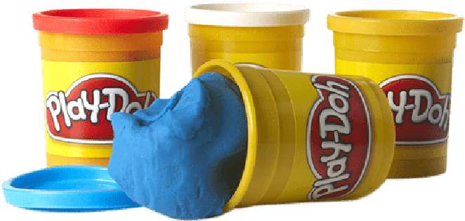 Play Doh Containersand Modeling Compound PNG Image