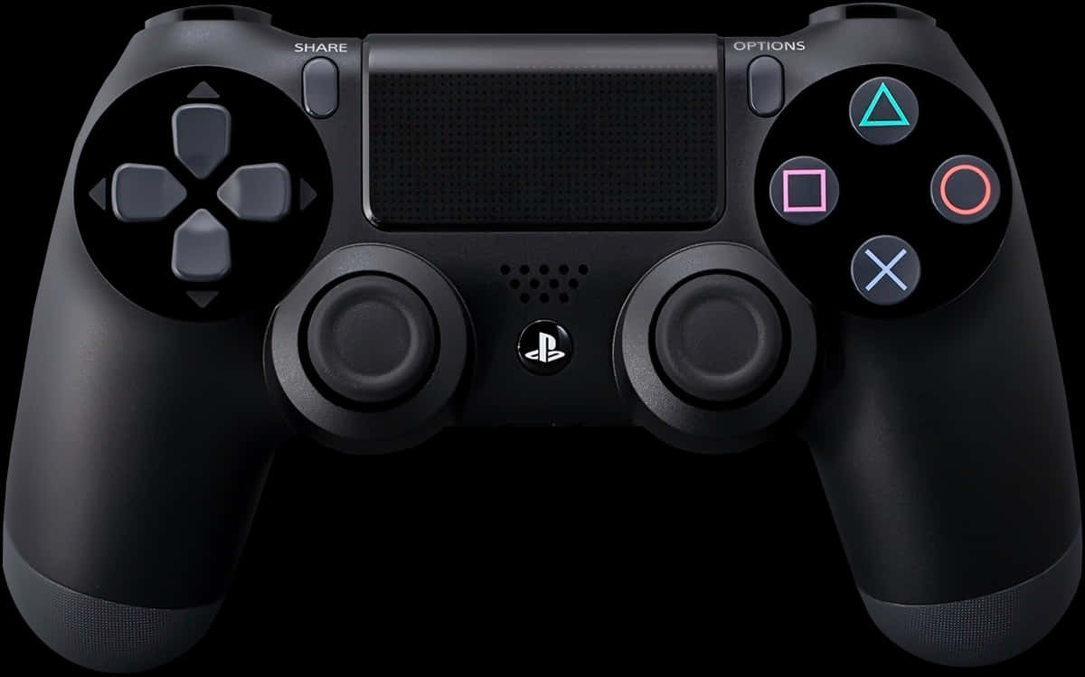 Play Station Controller Black PNG Image