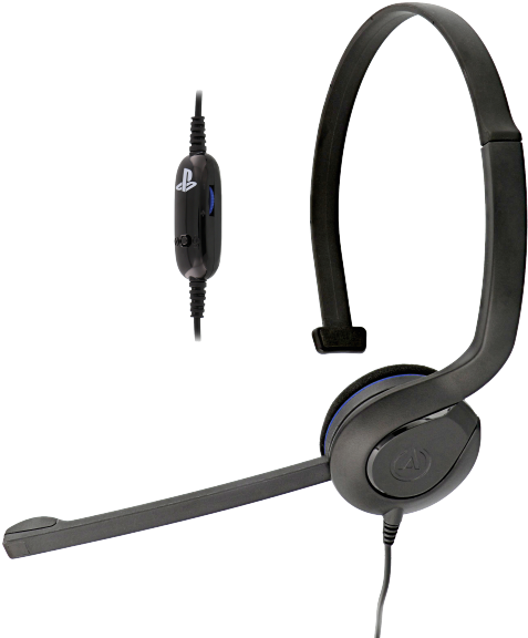 Play Station Headsetwith Microphone PNG Image