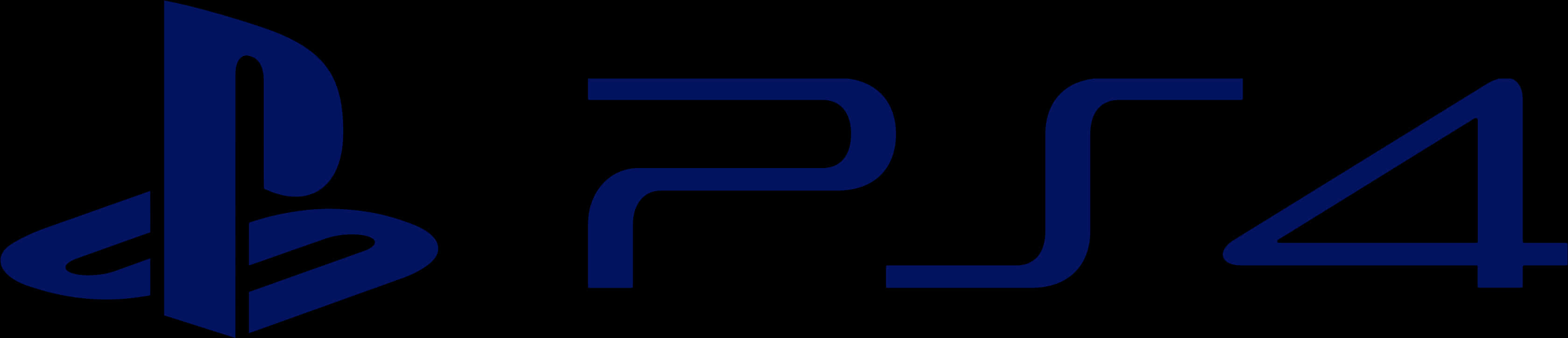 Play Station4 Logo Blue PNG Image