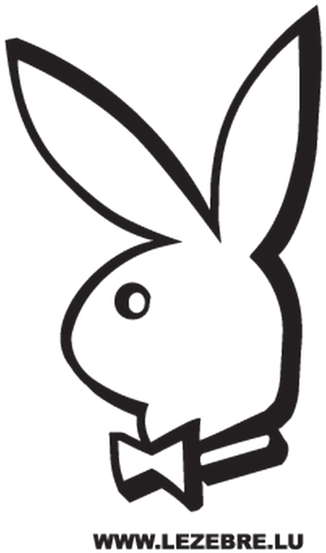 Playboy Bunny Logo Outline PNG Image