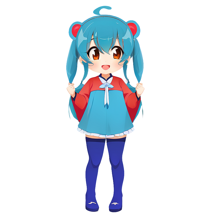 Playful Anime Blush Png Lkx PNG Image