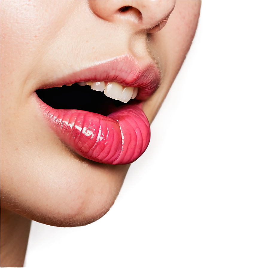 Playful Biting Lip Character Png Fsj PNG Image