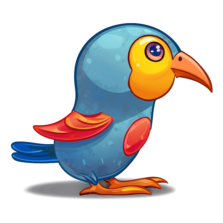 Playful Cartoon Bird Png 77 PNG Image