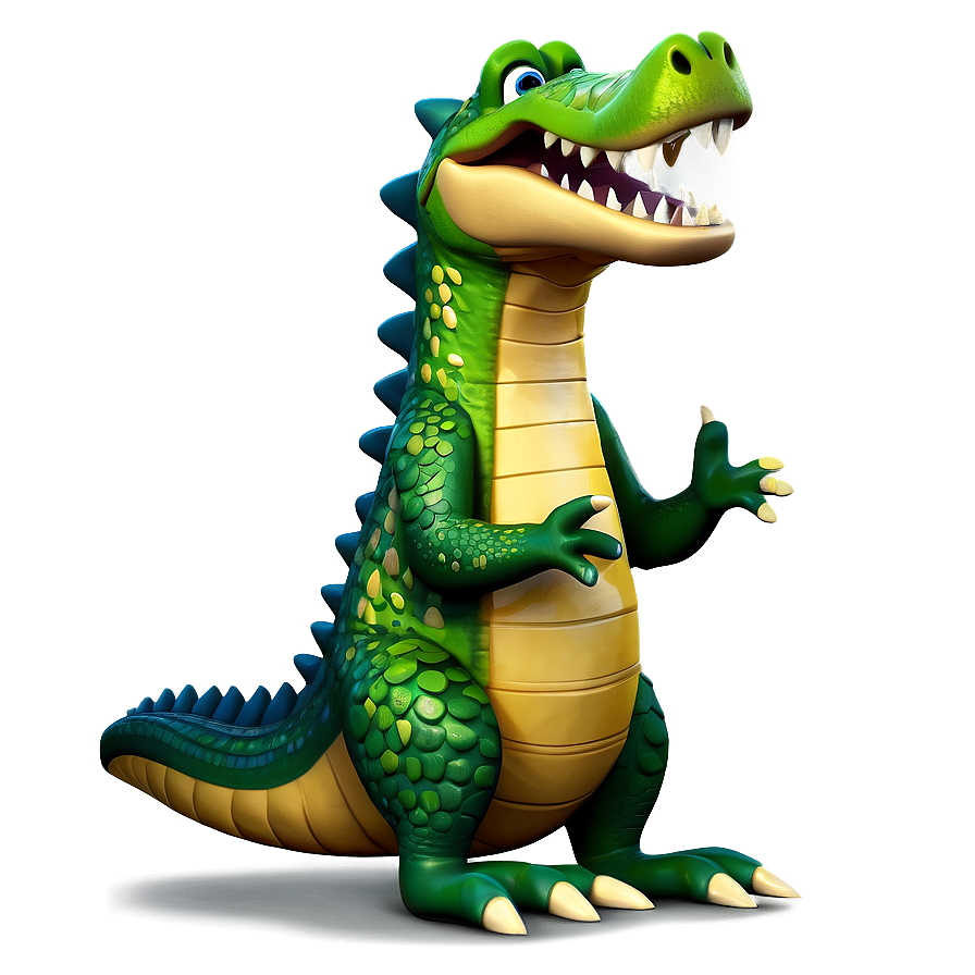 Playful Crocodile Cartoon Png 06112024 PNG Image