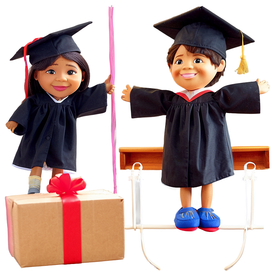 Playful Kindergarten Graduation Puppets Png 99 PNG Image