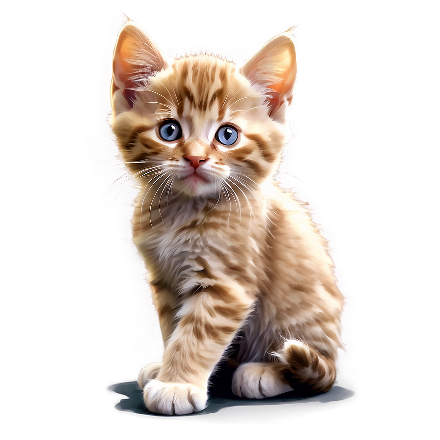 Playful Kitten Vector Art Png 50 PNG Image