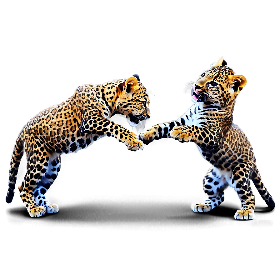 Playful Leopard Cubs Png Vll5 PNG Image