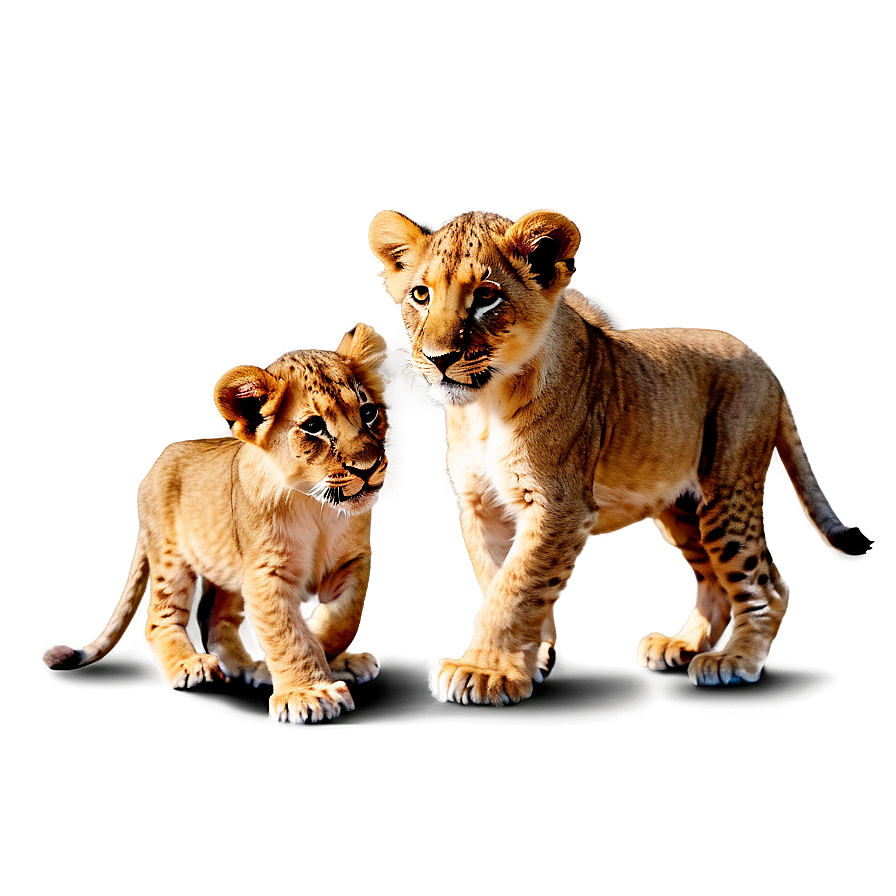 Playful Lion Cubs Png 8 PNG Image