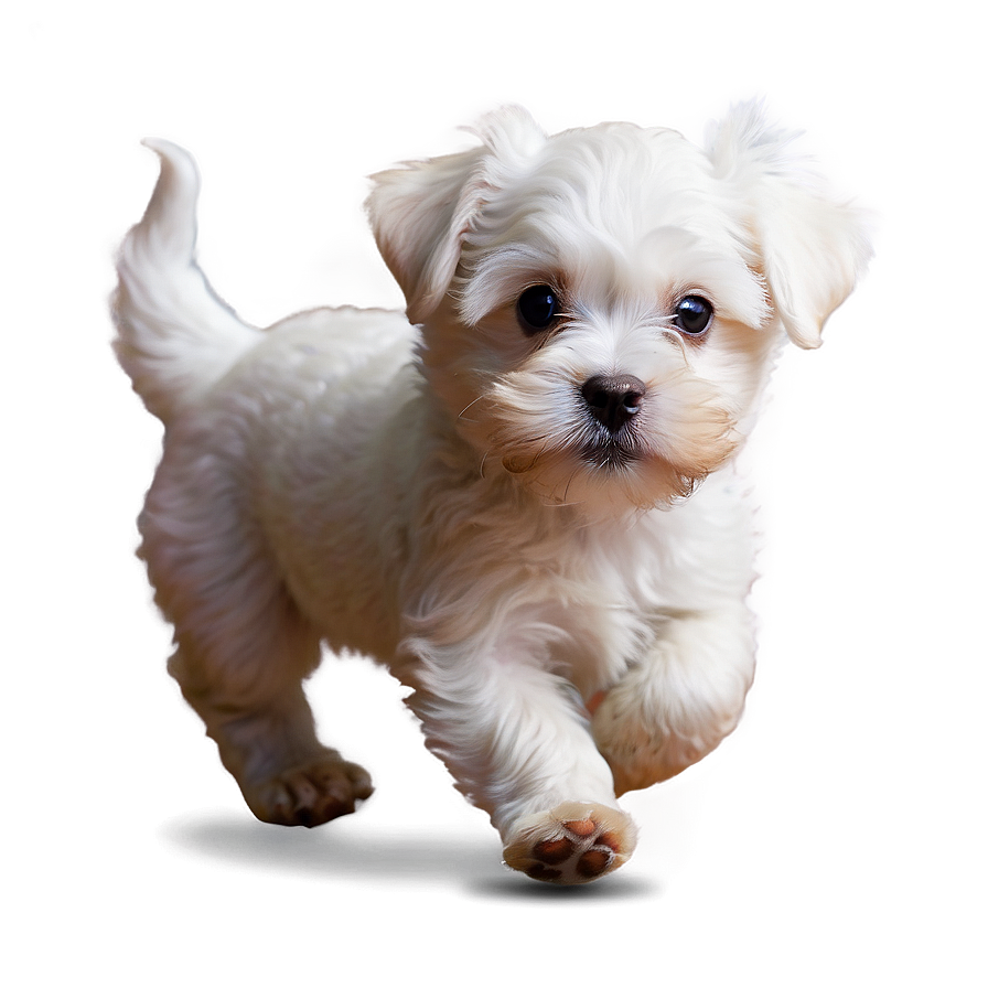 Playful Maltese Pup Png Rvv PNG Image