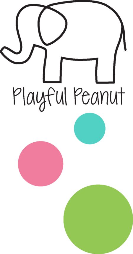 Playful Peanut Elephant Graphic PNG Image