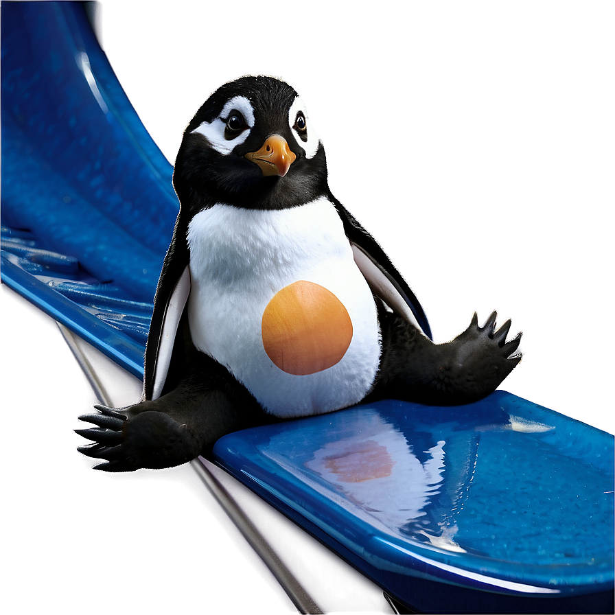 Playful Penguin Slide Png 05062024 PNG Image