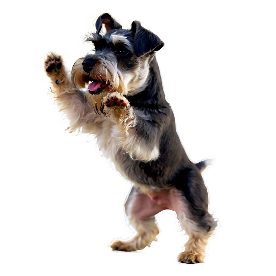 Playful Schnauzer Png 06262024 PNG Image