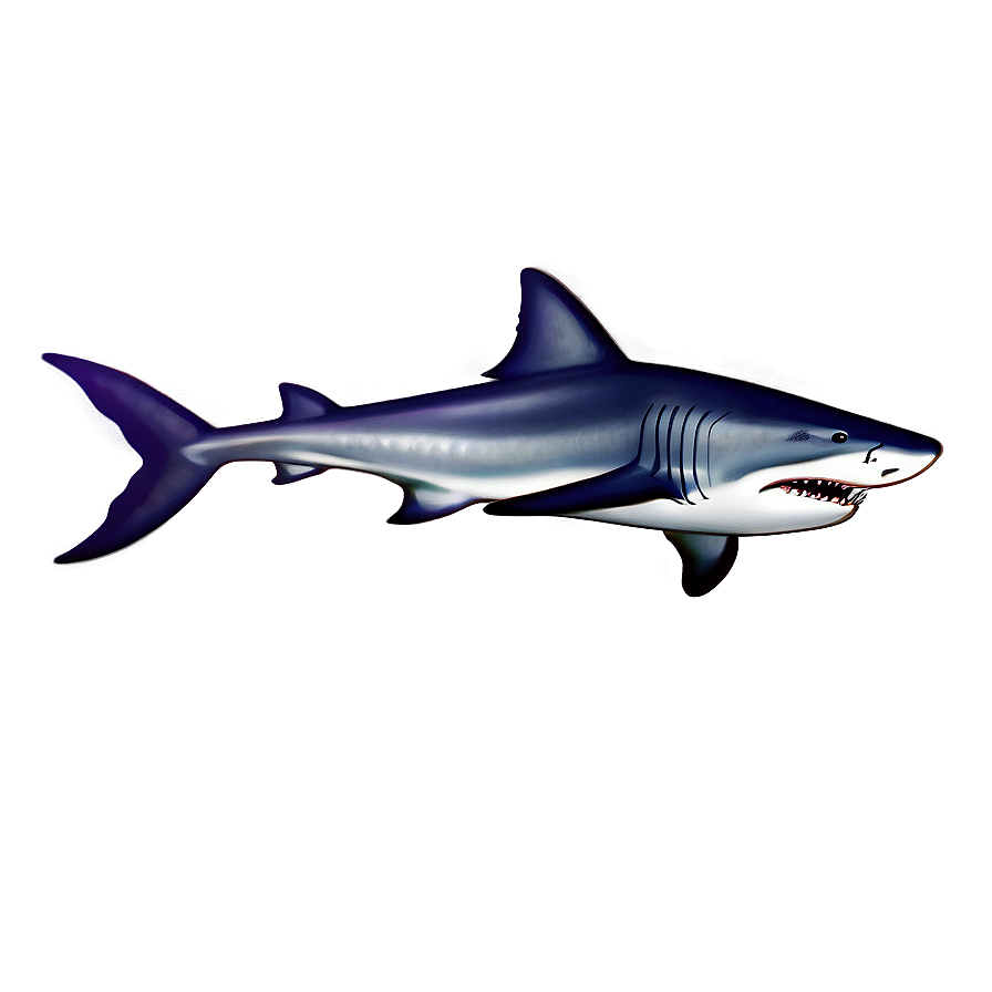 Playful Tiger Shark Cartoon Png Sfe50 PNG Image